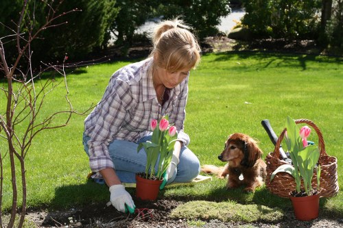 Manual handling precautions for garden maintenance work